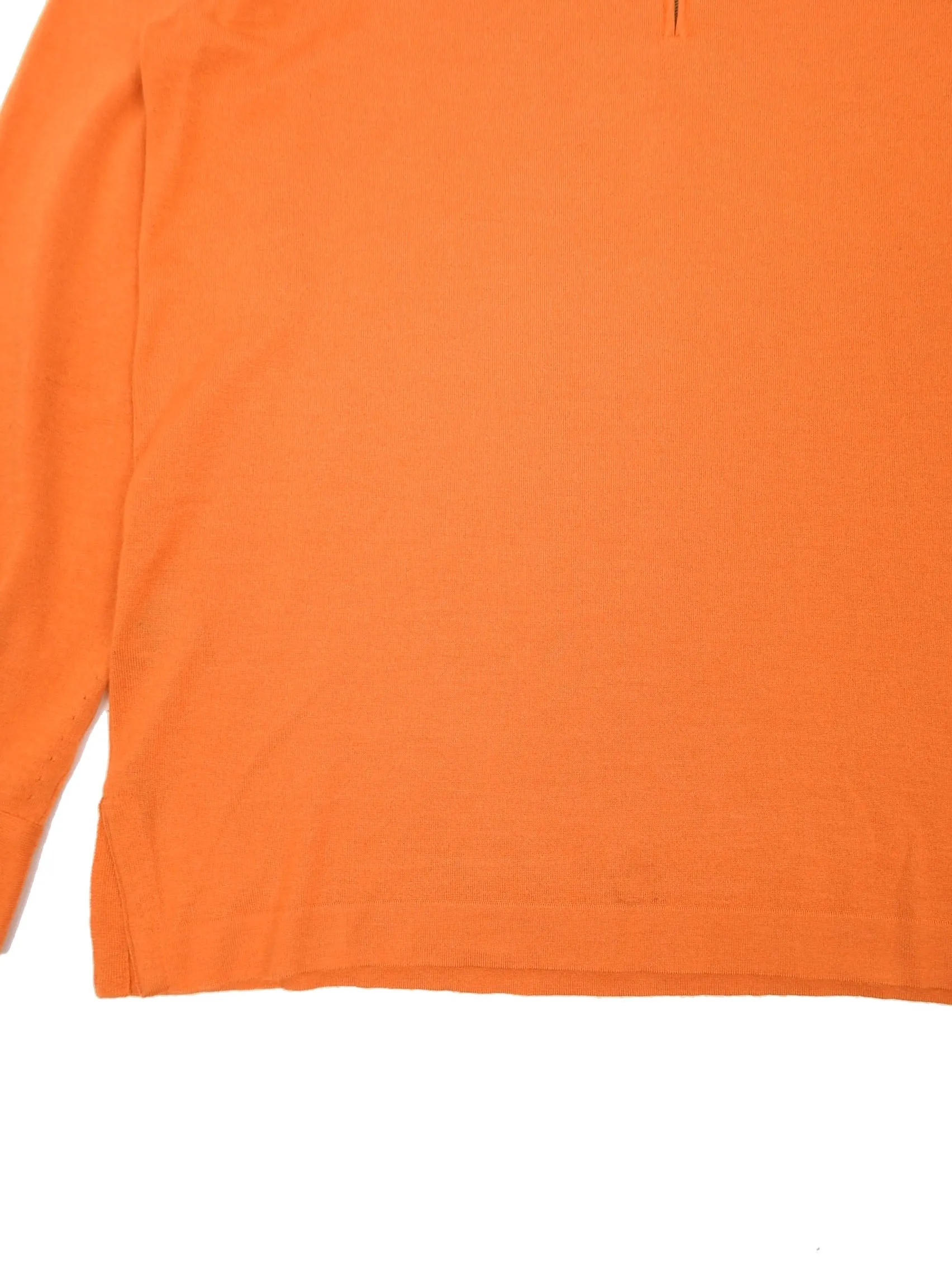 Hermes Orange Cashmere/Silk Sweater Size Small (fits M/L)