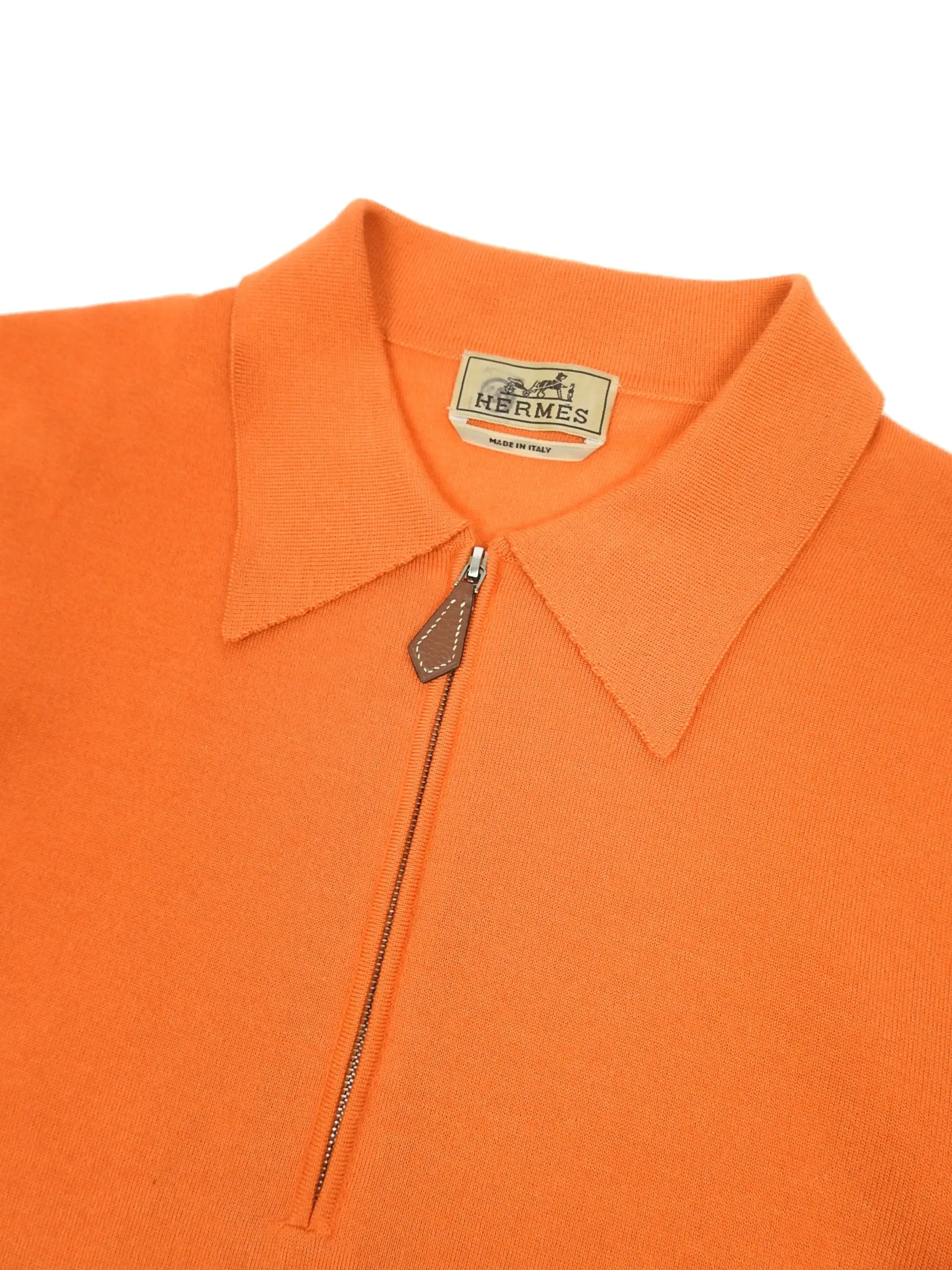 Hermes Orange Cashmere/Silk Sweater Size Small (fits M/L)