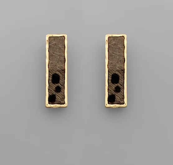 Hide Bar Earrings