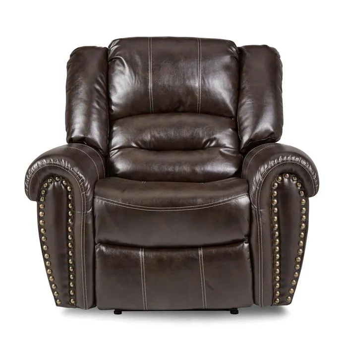 Homelegance Furniture Center Hill Glider Reclining Chair in Dark Brown 9668BRW-1