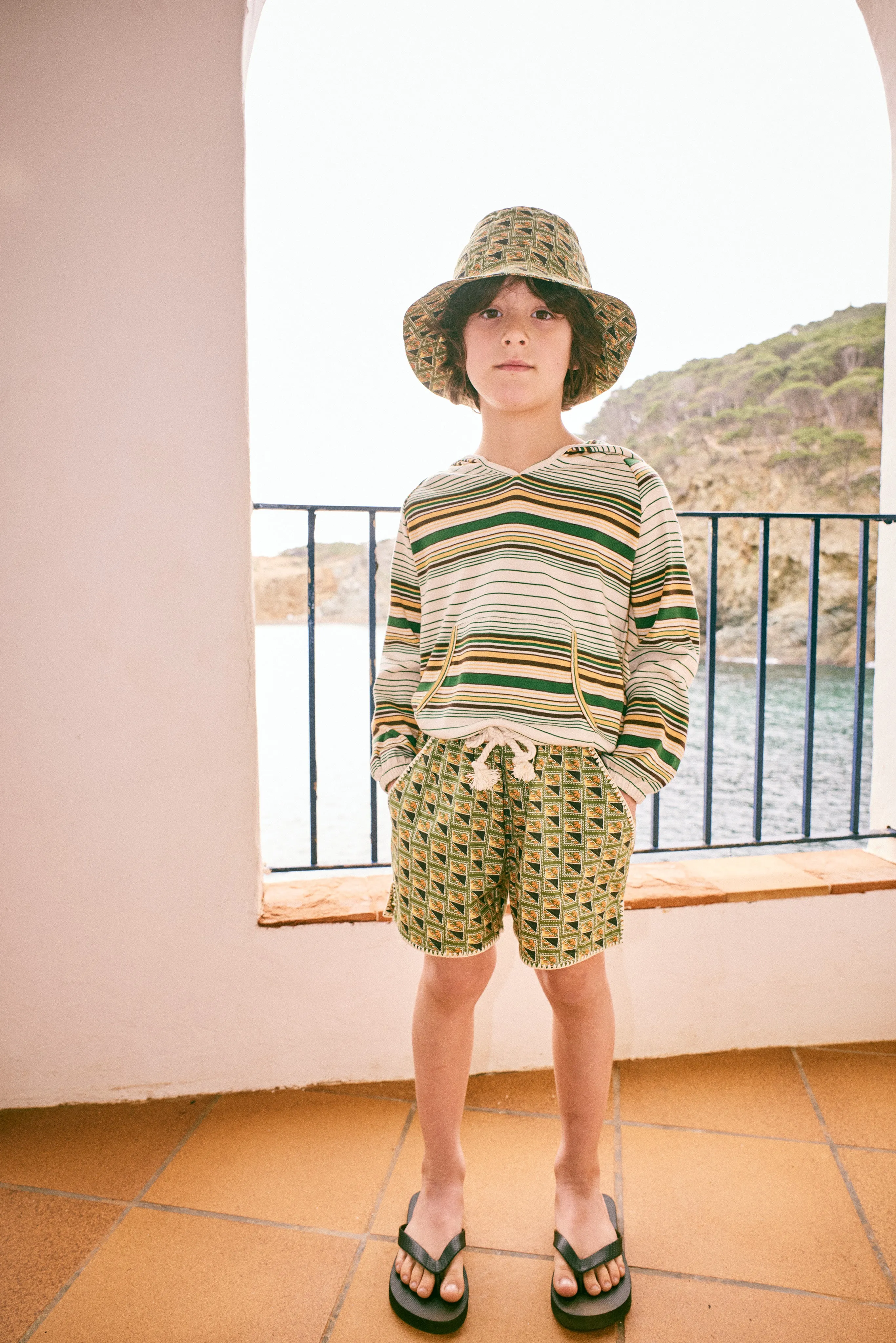 Hoodie, Lawn Patio Stripe