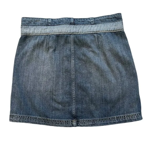Hudson Belted Cinched Waist Fashion DenimMini Skirt Size 25