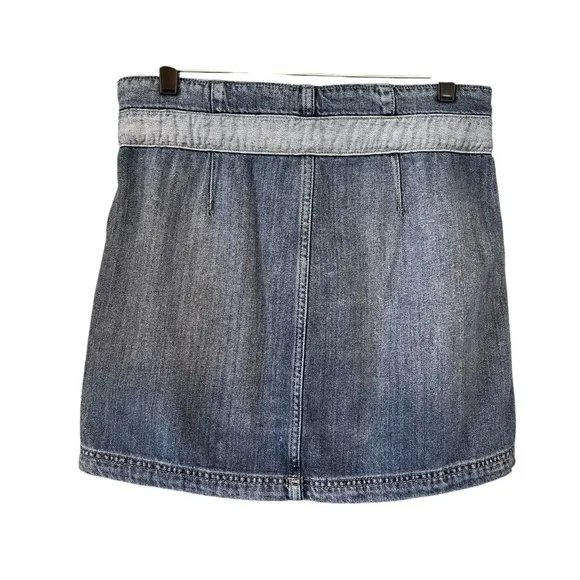 Hudson Belted Cinched Waist Fashion DenimMini Skirt Size 25