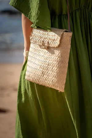 Ilala Handwoven Handbag with Leather Straps