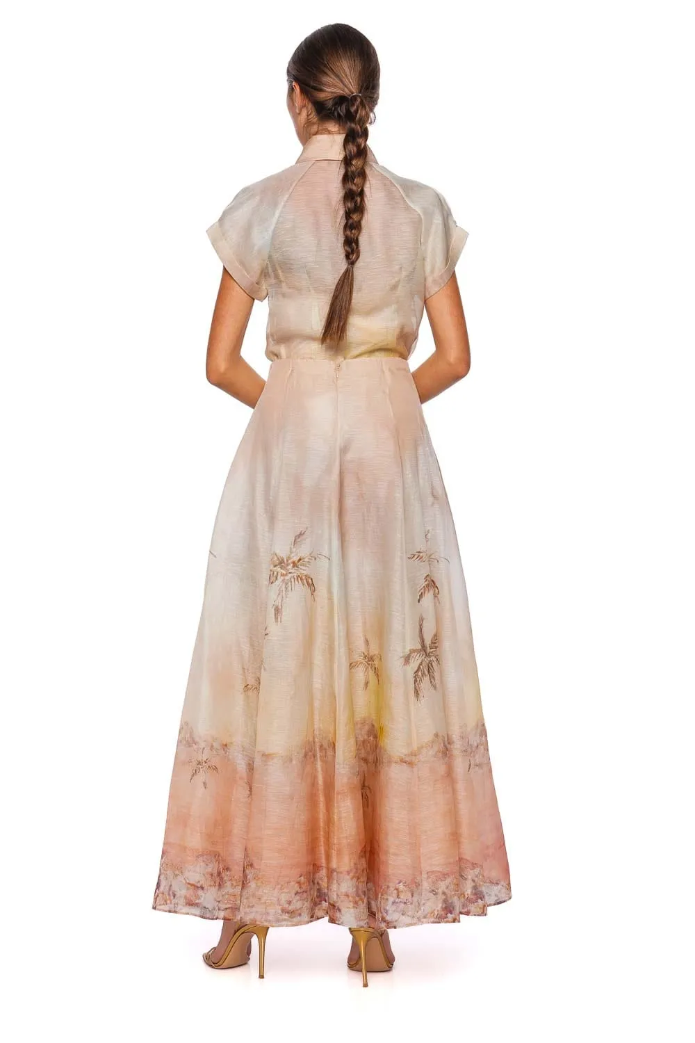 Illuminate Seascape Maxi Skirt