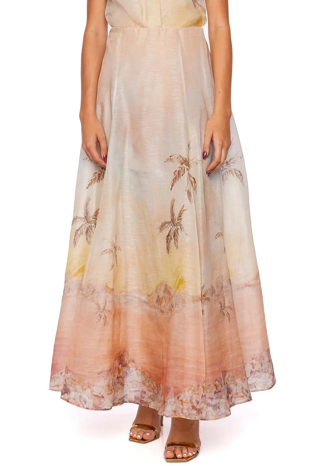 Illuminate Seascape Maxi Skirt