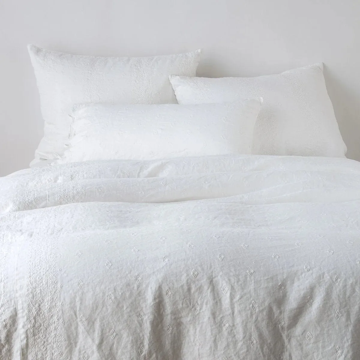 Ines Duvet Cover - Winter White - King