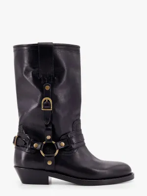 Isabel Marant Heiko Leather Boots With Straps