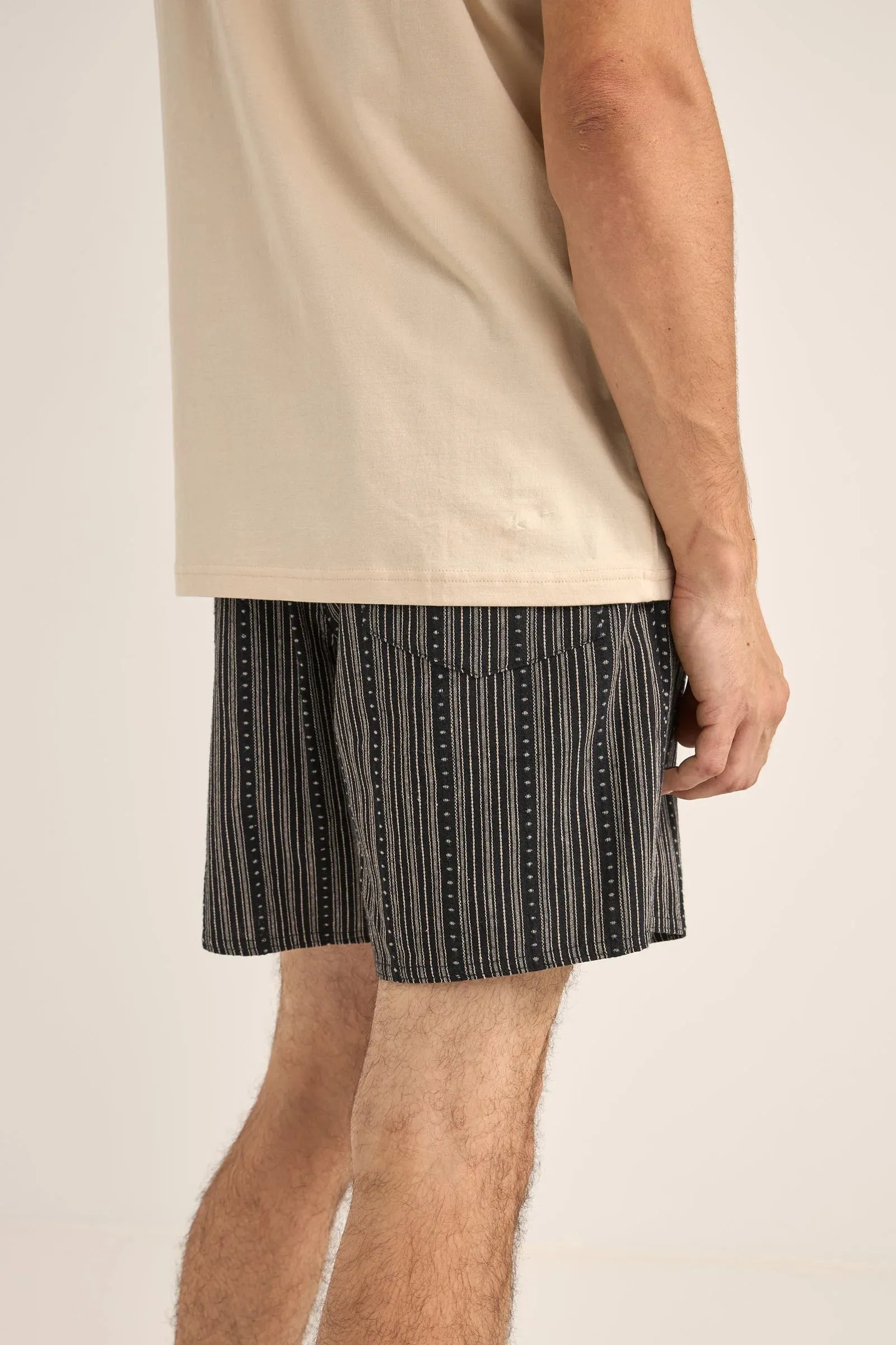Jacquard Linen Jam - Black