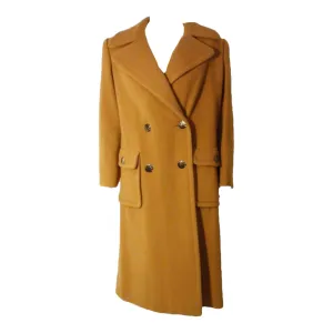 JAMES GALANOS 1960s Dark Camel Wool Coat