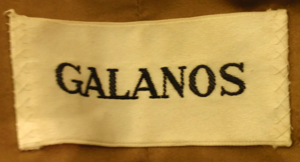 JAMES GALANOS 1960s Dark Camel Wool Coat