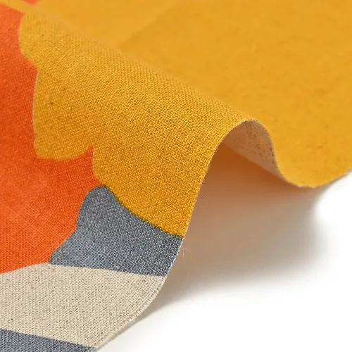 Japanese Linen : Glee Orange $18.99/yd