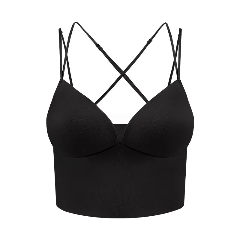 Japan's exported autumn clothing wild slings bra ultra-thin style underwear female silk silk text