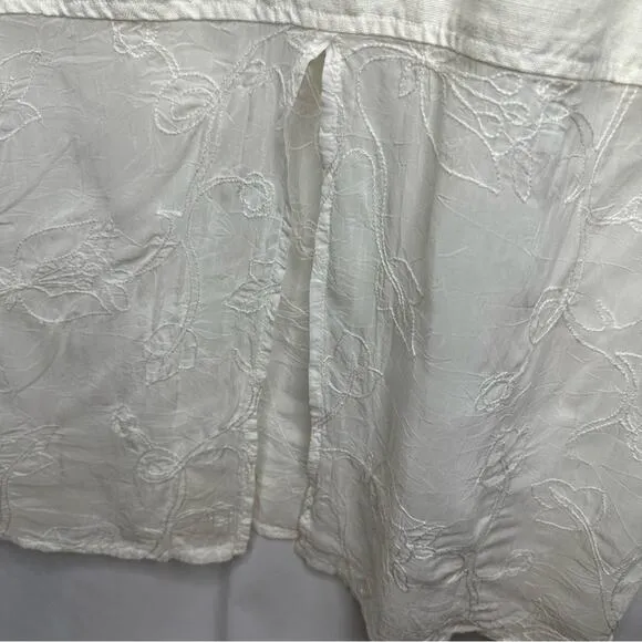 JOHNNY WAS Sleeveless Embroidered Linen Dress NWT in Large