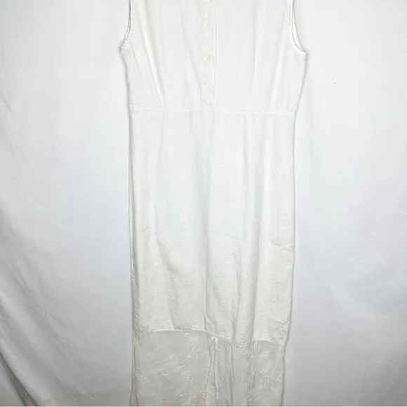 JOHNNY WAS Sleeveless Embroidered Linen Dress NWT in Large