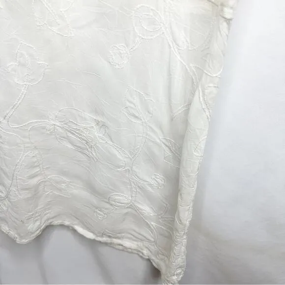 JOHNNY WAS Sleeveless Embroidered Linen Dress NWT in Large