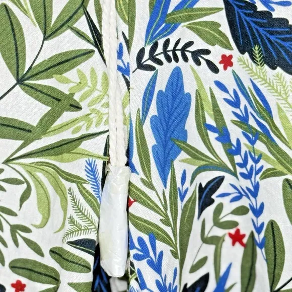 Joie Linen Leaf Print High Rise Shorts White Green Women's Size Small Pockets