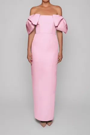 Josephine Silk Faille Column Gown