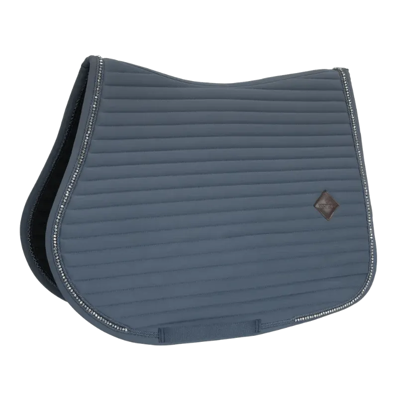 Kentucky Show Jumping Saddlepad with Pearls Grey