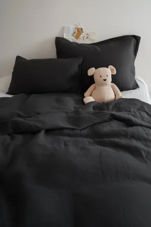 Kids Duvet Cover Set - Black