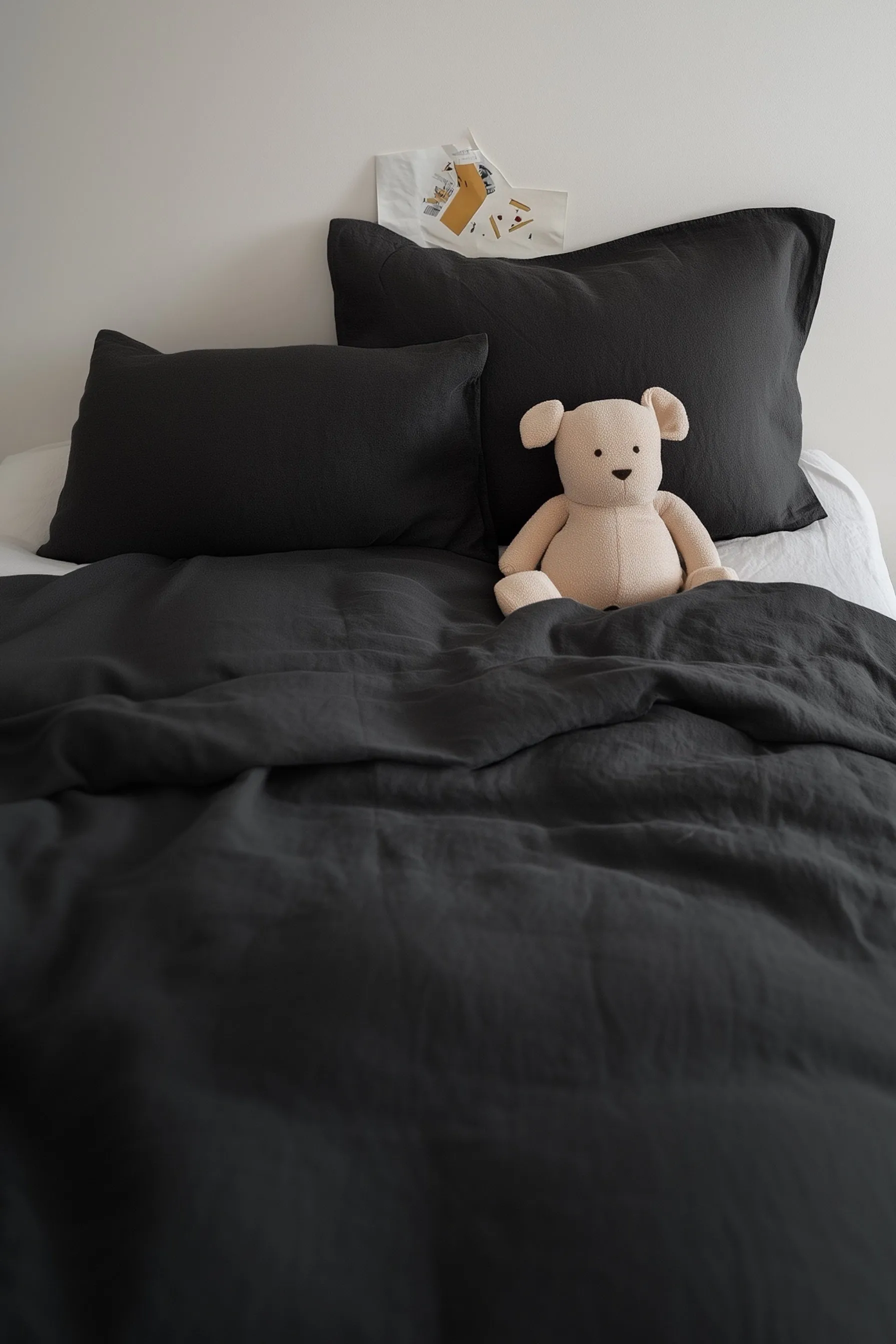 Kids Duvet Cover Set - Black