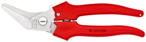 KNIPEX Combination Shears for Cardboard Plastics Aluminium Brass Copper Foils 185mm Plastic Coated 95 05 185