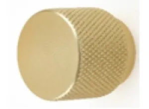Knob Precision 30mm Brushed Brass Pk2