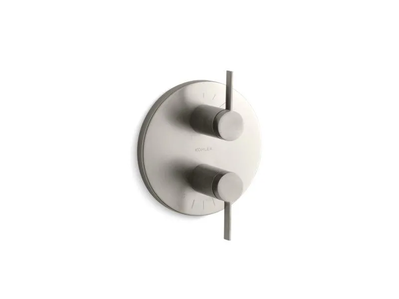KOHLER K-T10941-4 Stillness Valve trim with lever handles for stacked valve, requires valve