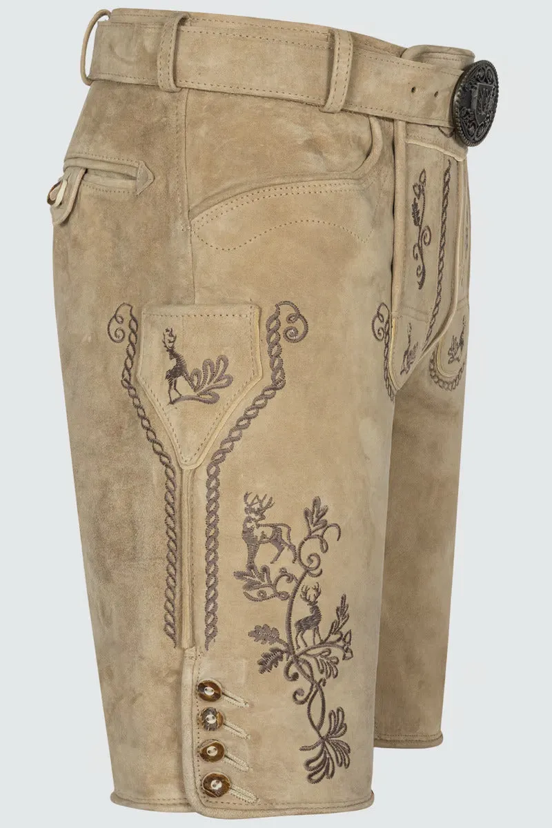 Kruger Men's Lederhosen "Milian" with belt