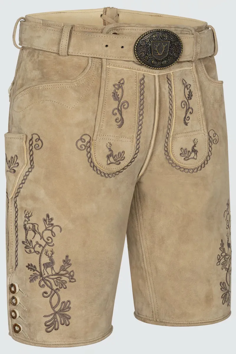Kruger Men's Lederhosen "Milian" with belt