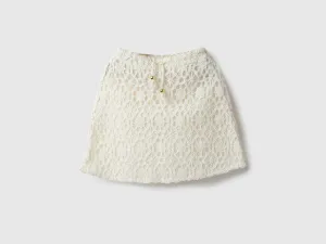 Lace Regular Fit Crochet Skirt
