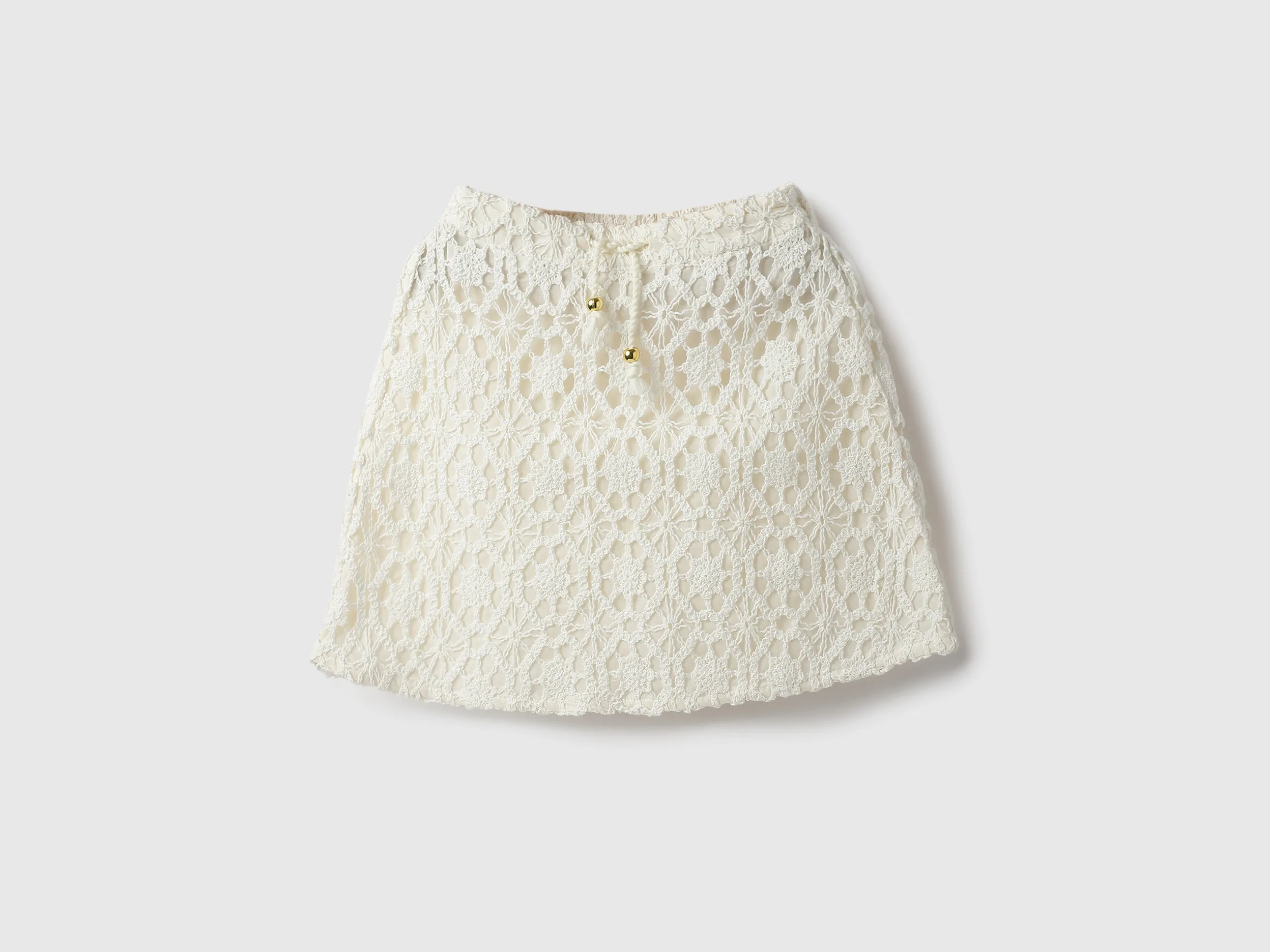 Lace Regular Fit Crochet Skirt