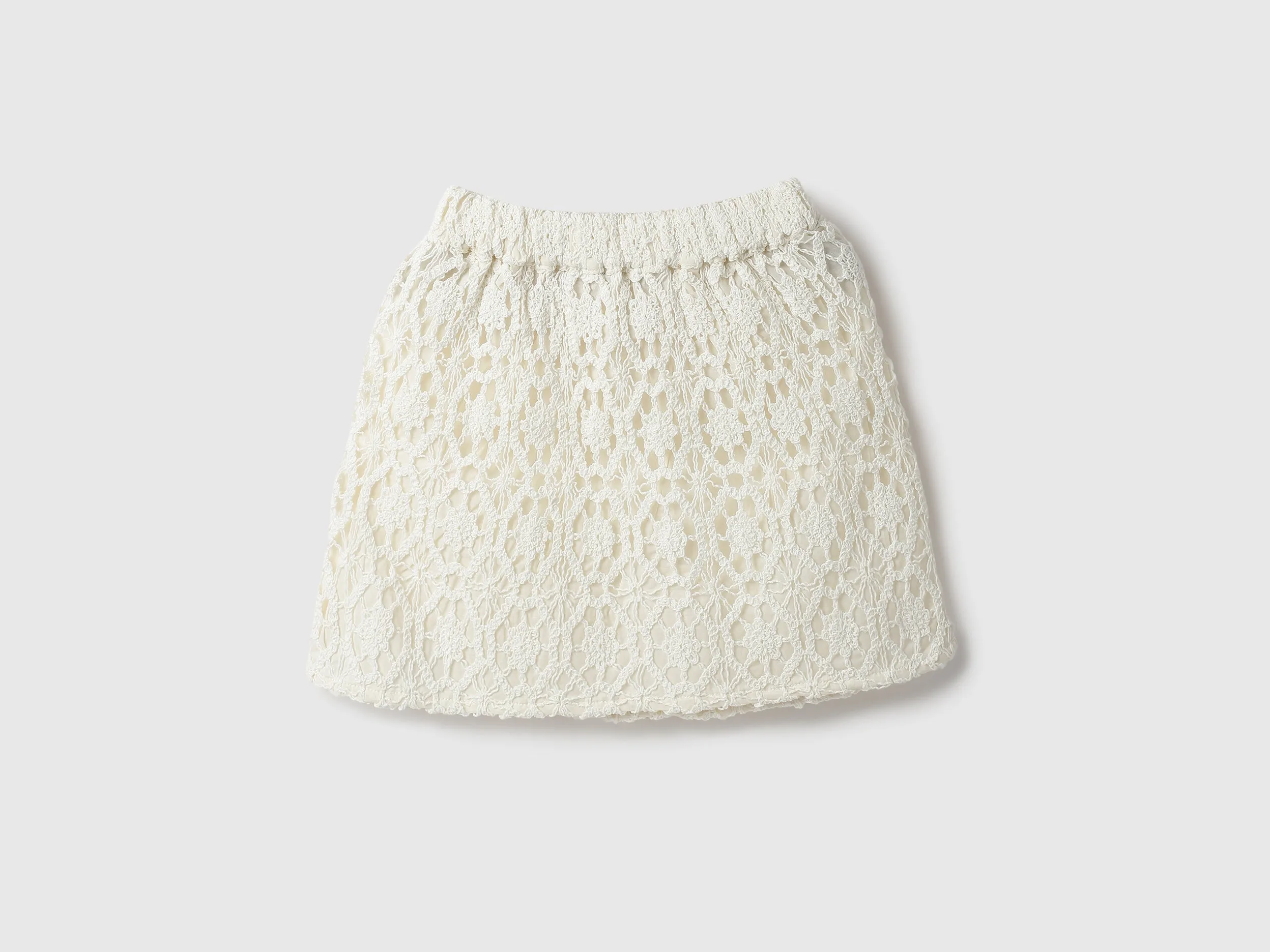 Lace Regular Fit Crochet Skirt