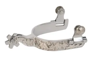 Ladies' Spur with German Silver Floral Trim