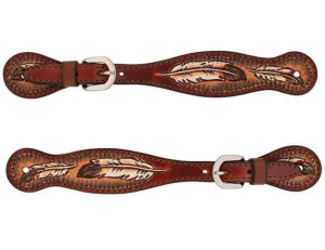 Ladies Weaver Turquoise Cross Coco Feather Spur Straps