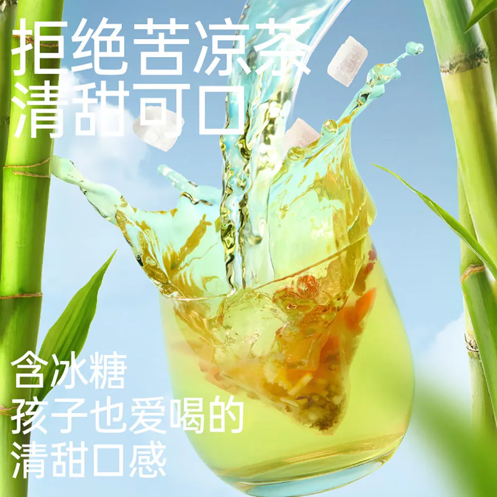 Lao Jin Mo Fang Bamboo Cane, Imperatae, and Snow Pear Tea Bags - 120g
