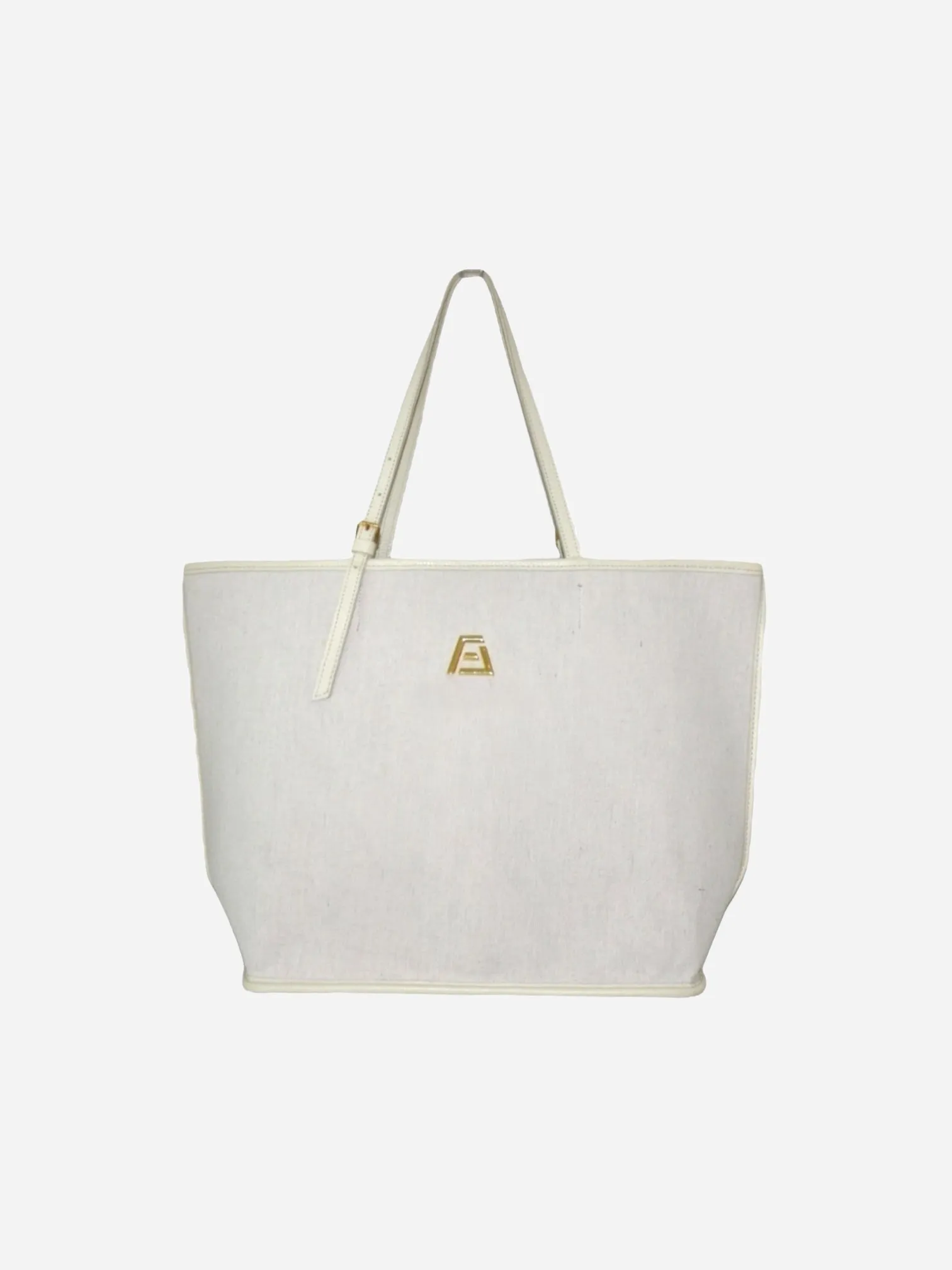 Large Shopper in Sand (Ivory Trim)