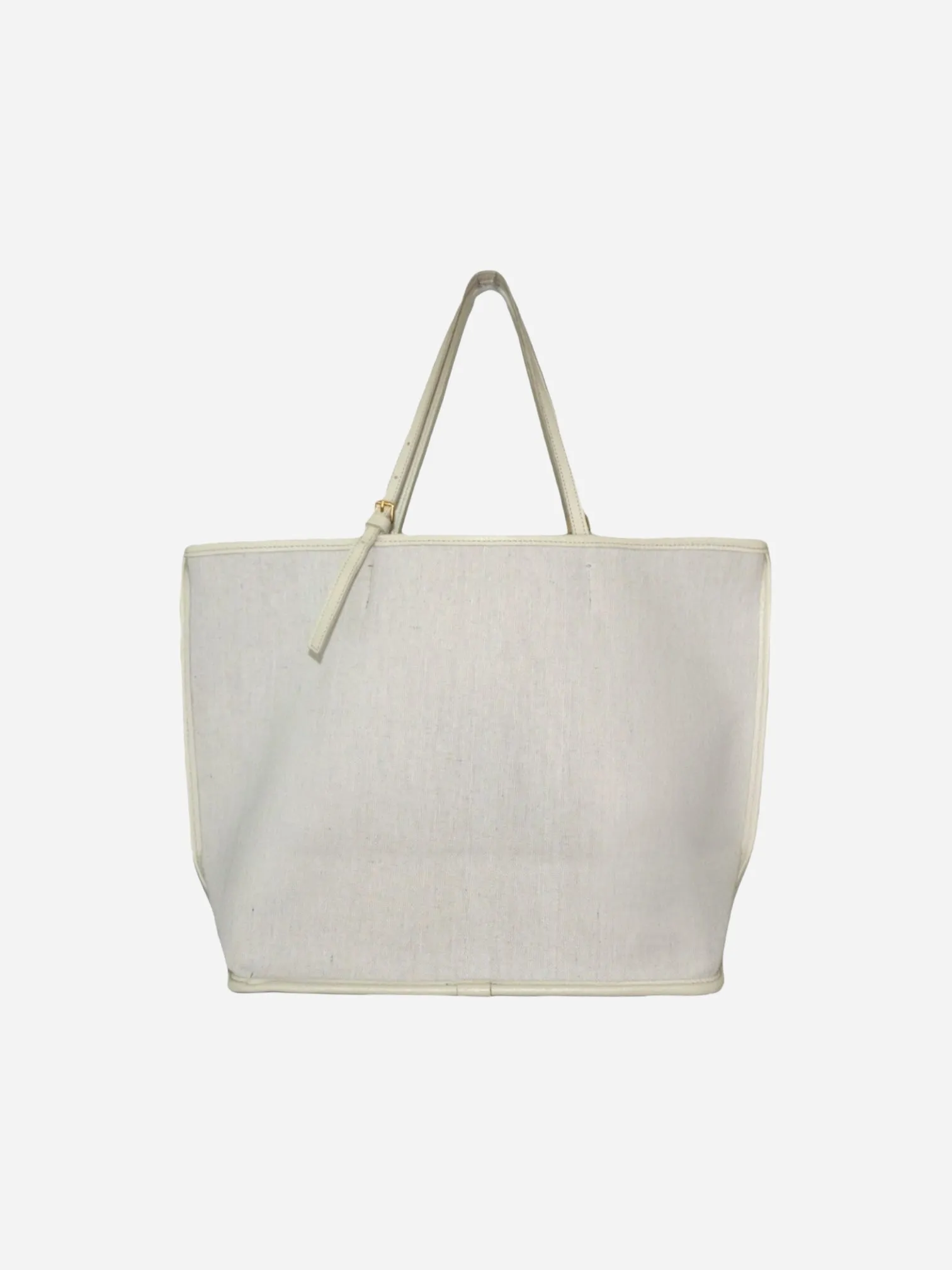 Large Shopper in Sand (Ivory Trim)
