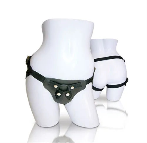 Latigo Leather Strap-on - Black