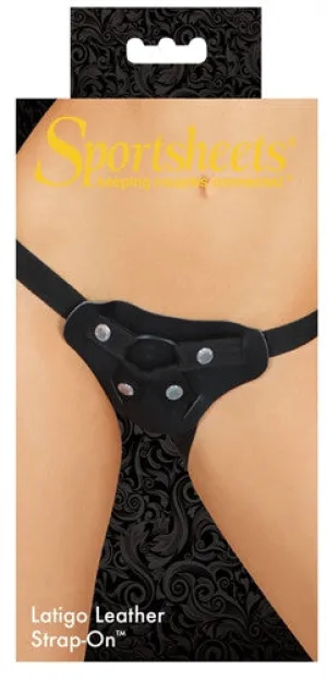 Latigo Leather Strap-on - Black