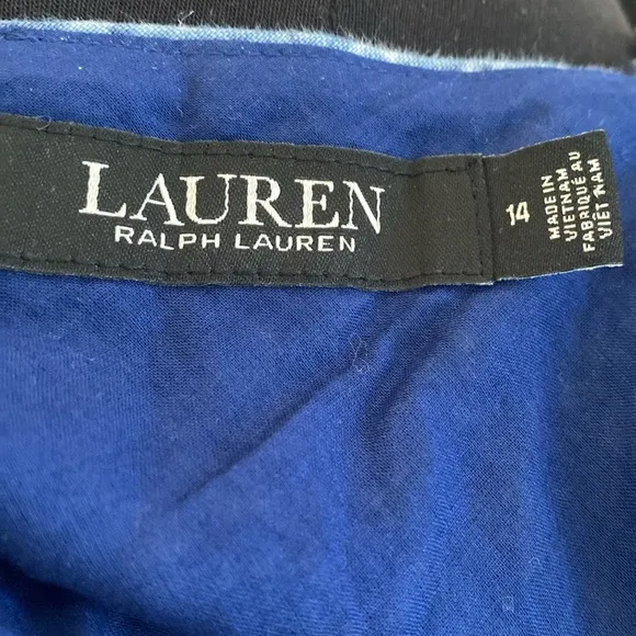 Lauren Ralph Lauren 14 Patchwork-Print Linen Dress
