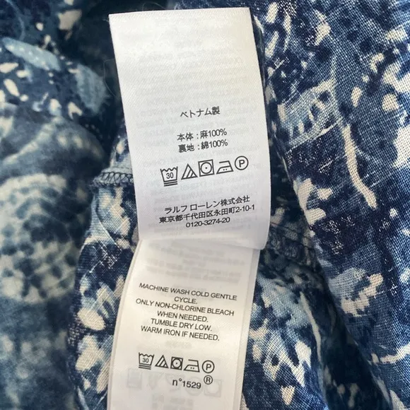 Lauren Ralph Lauren 14 Patchwork-Print Linen Dress