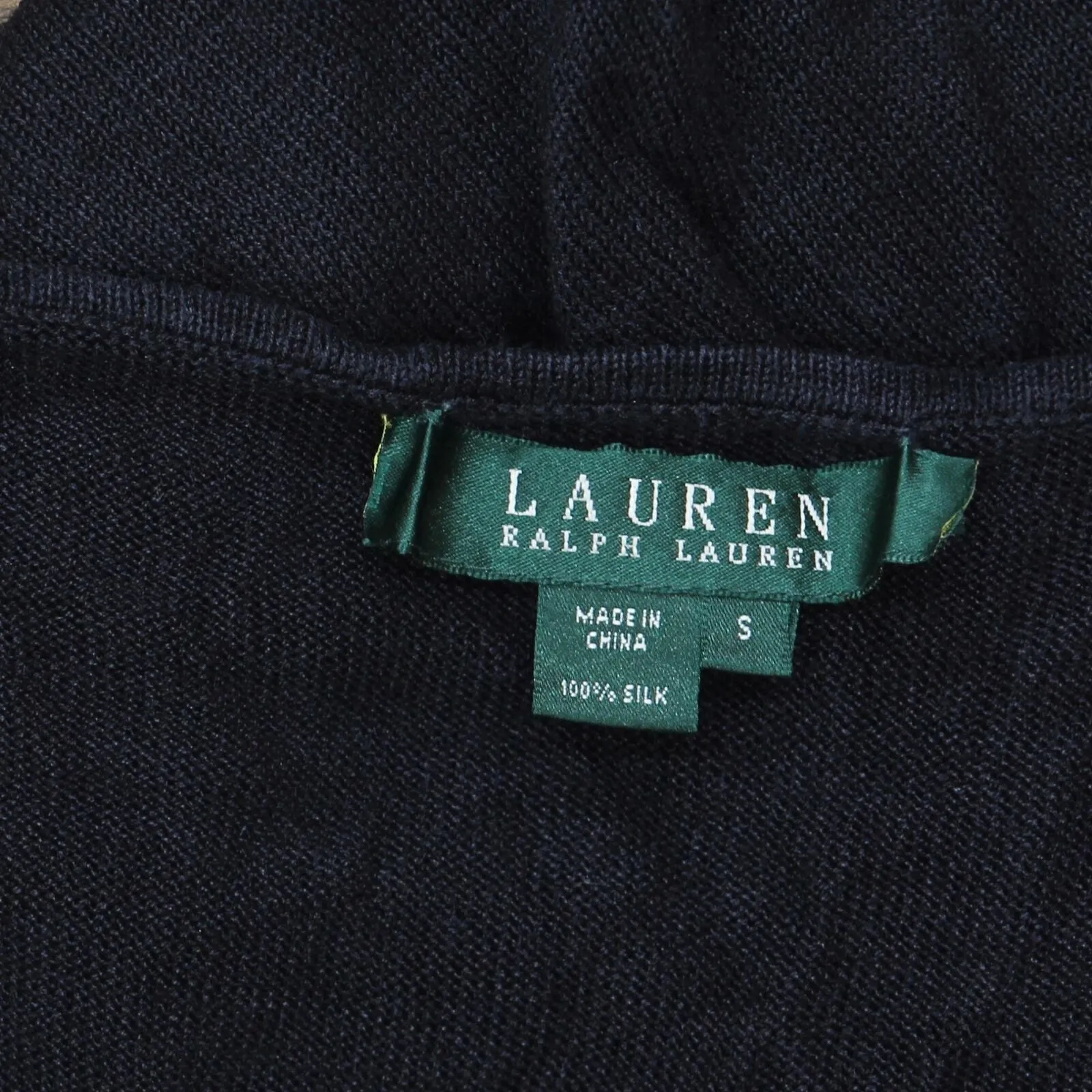 Lauren Ralph Lauren Womens Vintage Silk Knit Sleeveless Tank Top Black S