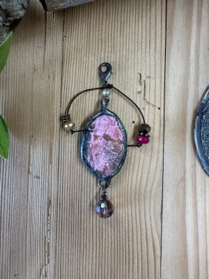 Lavender Agate Pendant