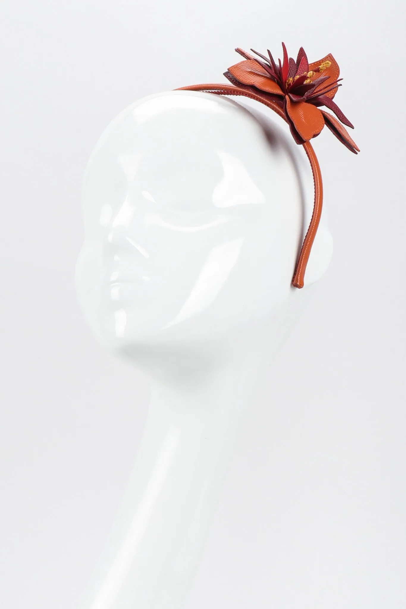 Leather Hibiscus Headband