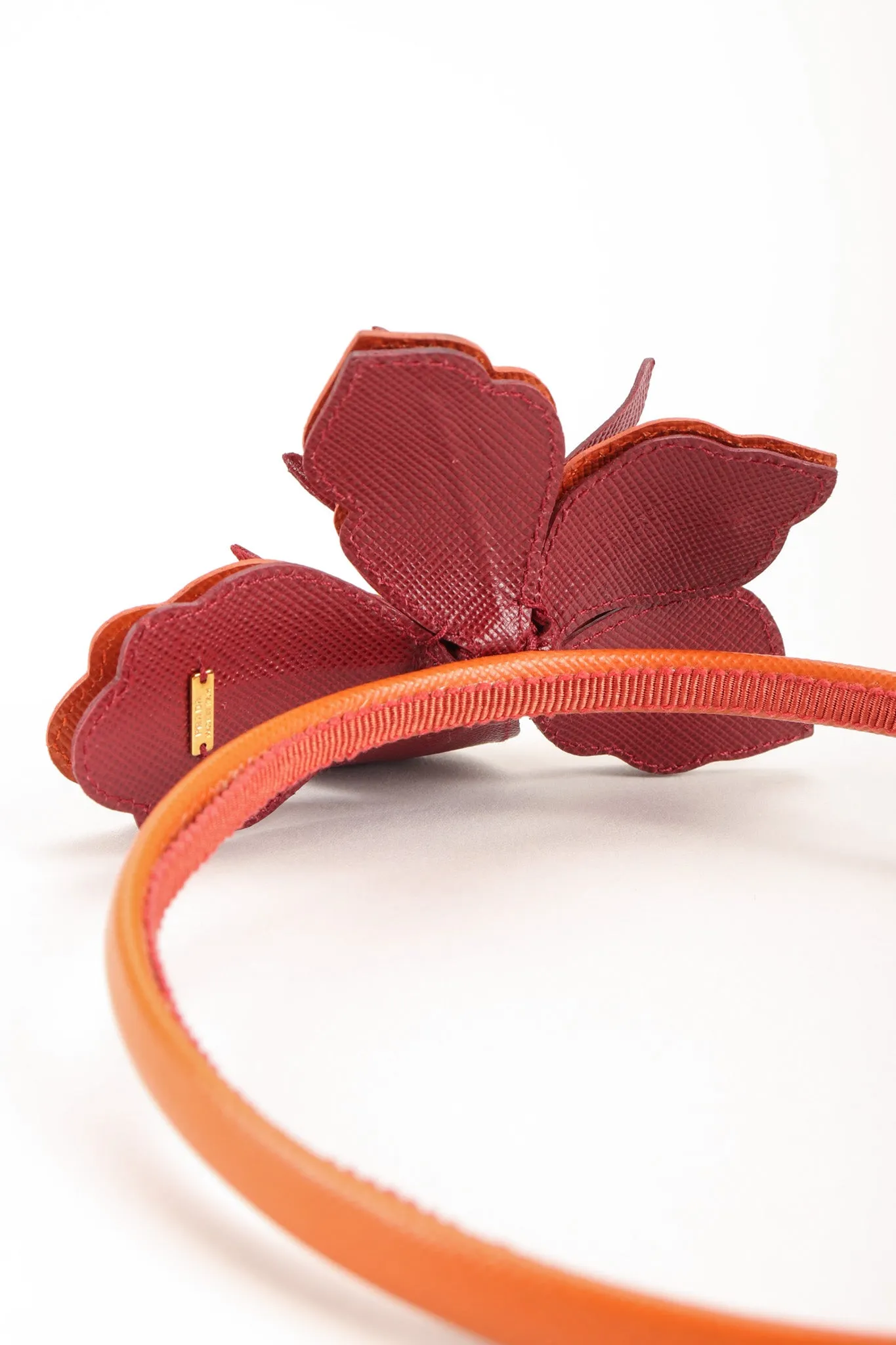 Leather Hibiscus Headband