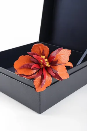 Leather Hibiscus Headband