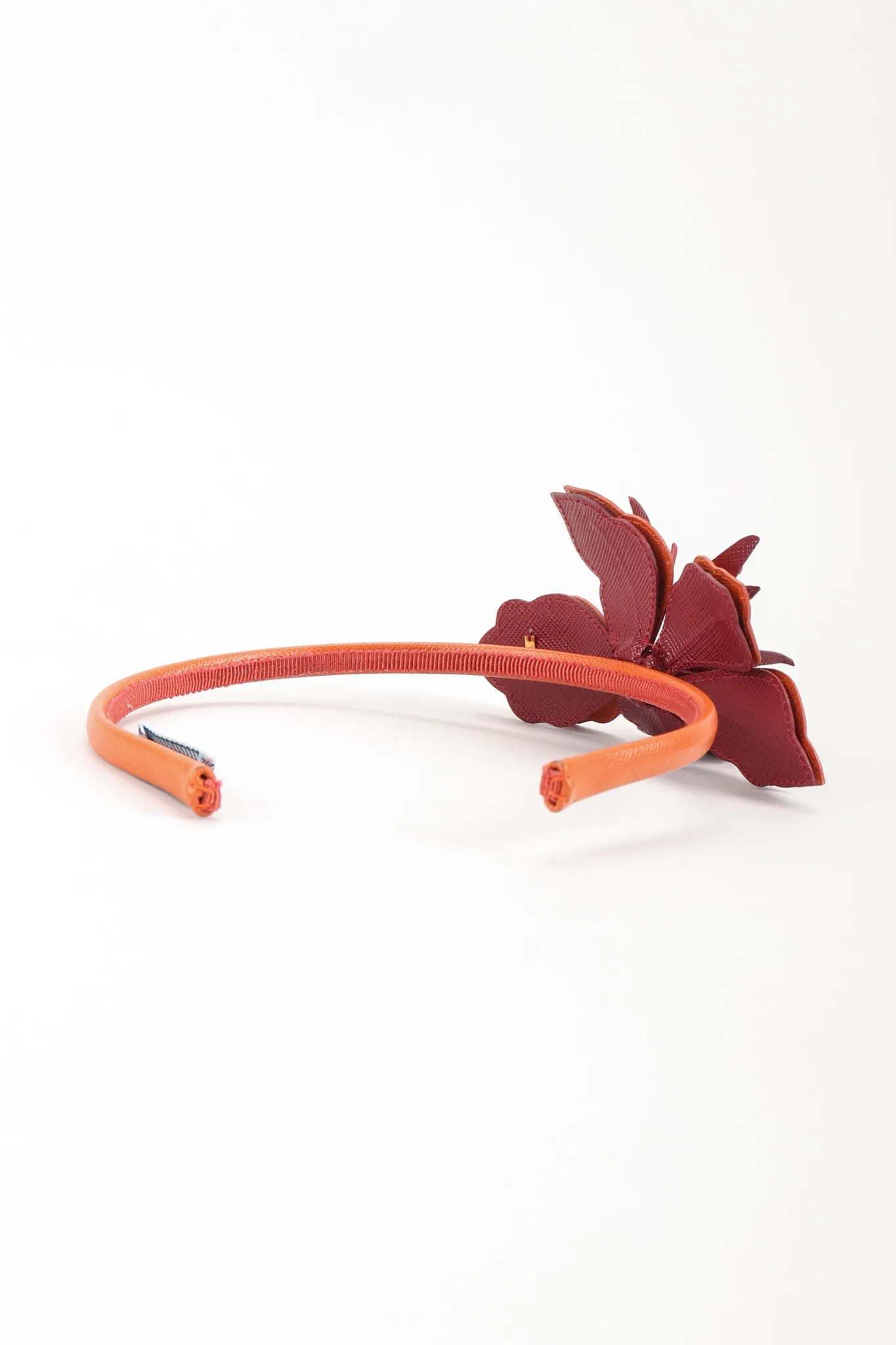 Leather Hibiscus Headband