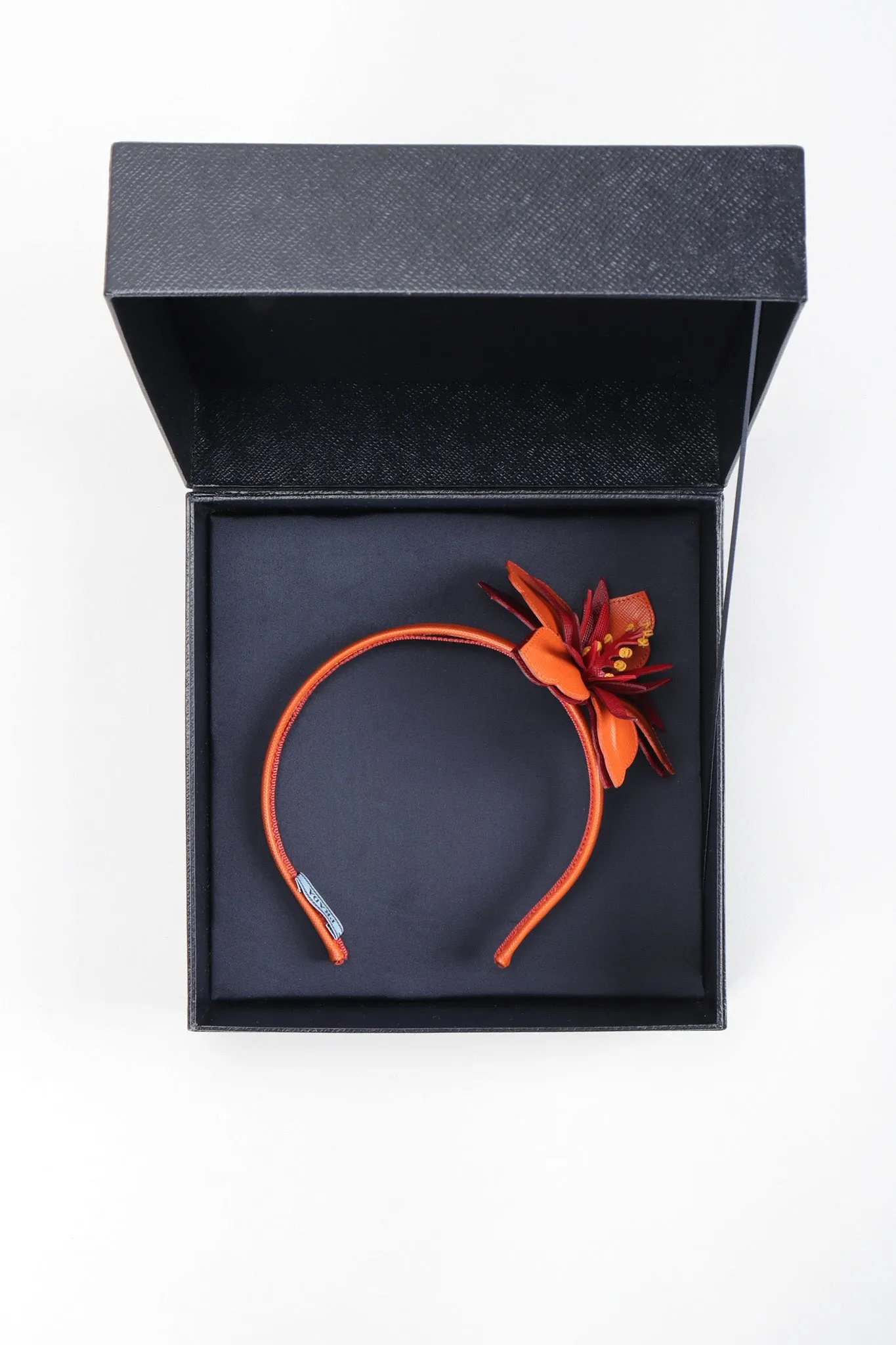 Leather Hibiscus Headband