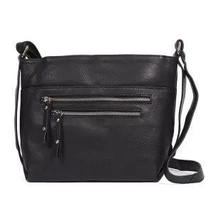 Leather Multi-Zip Shoulder Bag - JEWN40003 / 326 523